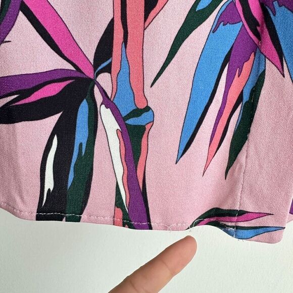 Emilio Pucci Blouse Womens 2 Pink Abstract Printed Long Sleeve Button Down Top - Picture 8 of 15